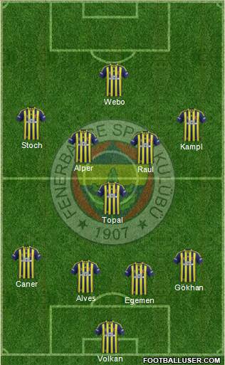Fenerbahçe SK Formation 2014