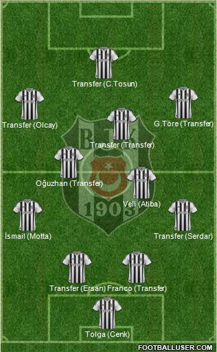 Besiktas JK Formation 2014