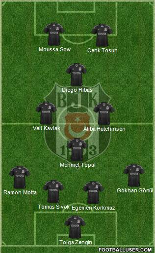 Besiktas JK Formation 2014