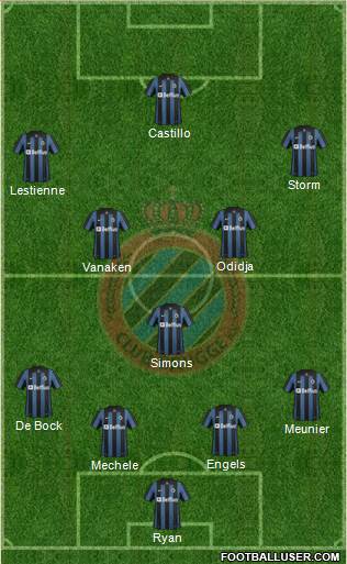 Club Brugge KV Formation 2014