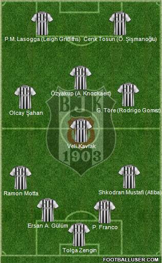 Besiktas JK Formation 2014