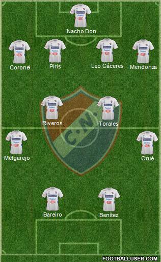 C Nacional FC Formation 2014