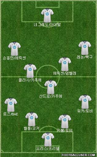 Tottenham Hotspur Formation 2014