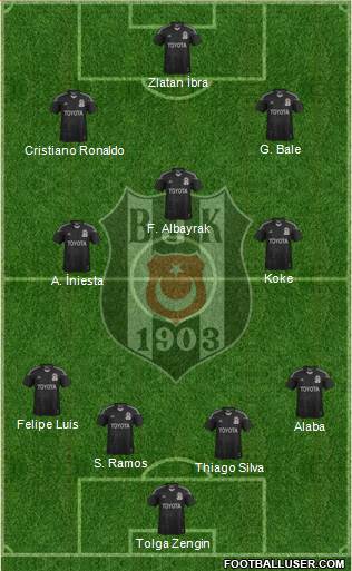 Besiktas JK Formation 2014