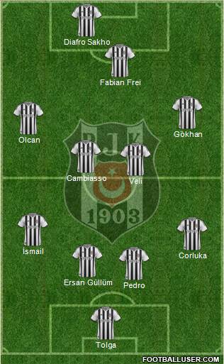 Besiktas JK Formation 2014