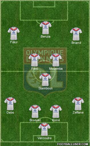 Olympique Lyonnais Formation 2014