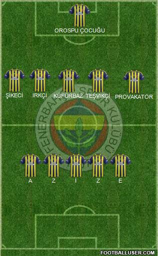 Fenerbahçe SK Formation 2014
