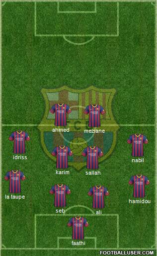F.C. Barcelona Formation 2014