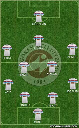 Güngören Belediyespor Formation 2014
