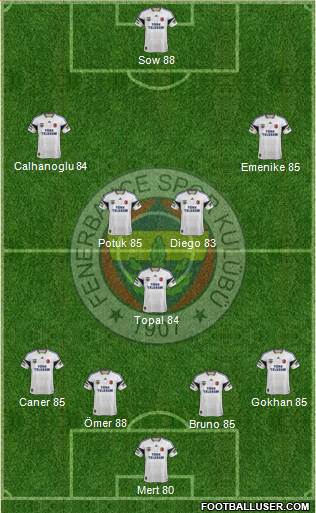 Fenerbahçe SK Formation 2014