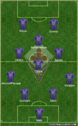 Fiorentina Formation 2014