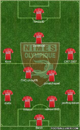 Nîmes Olympique Formation 2014