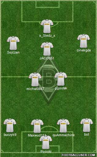 Borussia Mönchengladbach Formation 2014