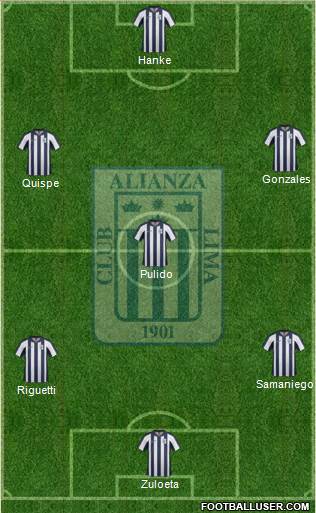 C Alianza Lima Formation 2014