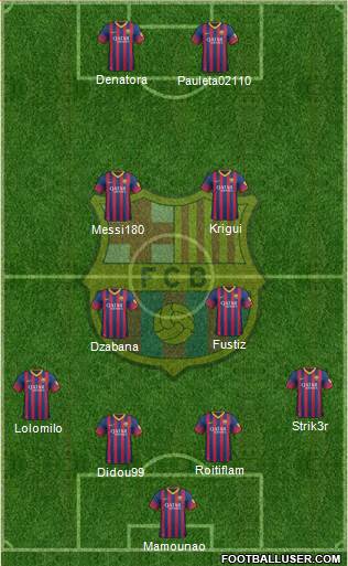 F.C. Barcelona Formation 2014