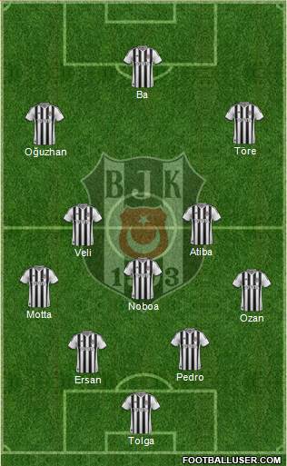 Besiktas JK Formation 2014