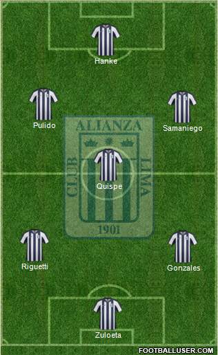 C Alianza Lima Formation 2014
