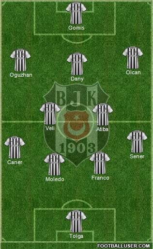 Besiktas JK Formation 2014