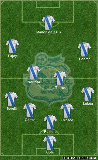 Club Puebla de la Franja football formation