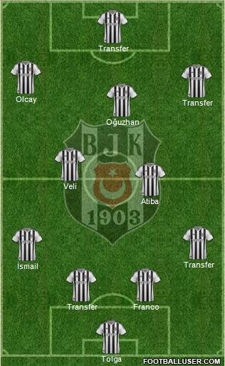 Besiktas JK Formation 2014