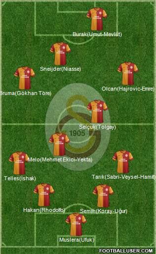 Galatasaray SK Formation 2014