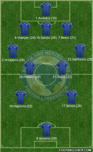 Bosnia and Herzegovina Formation 2014