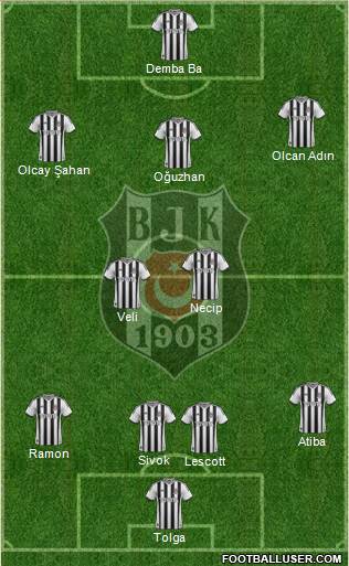 Besiktas JK Formation 2014