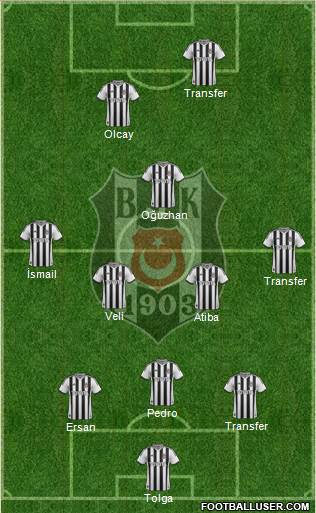 Besiktas JK Formation 2014