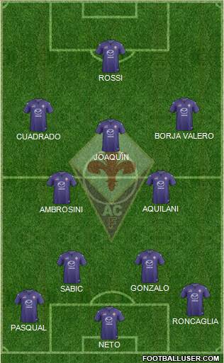 Fiorentina Formation 2014