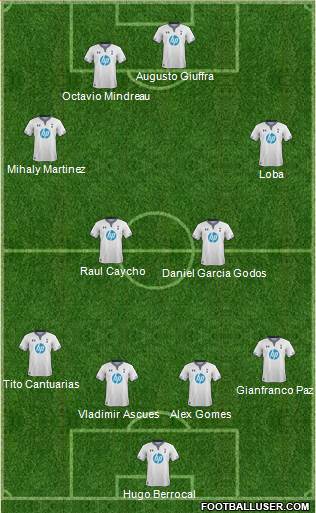 Tottenham Hotspur Formation 2014