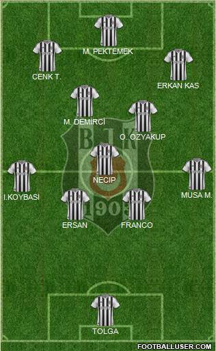 Besiktas JK Formation 2014