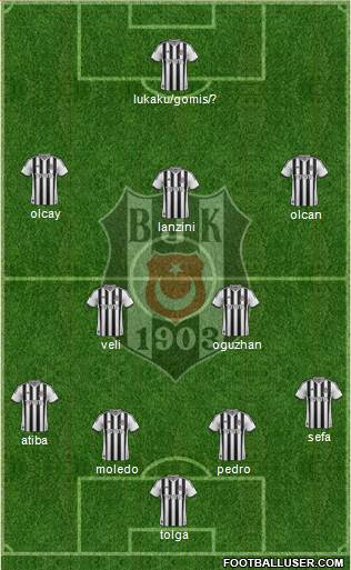Besiktas JK Formation 2014