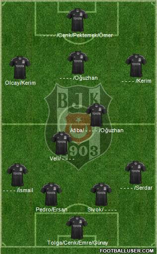 Besiktas JK Formation 2014