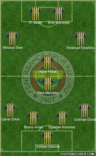 Fenerbahçe SK Formation 2014