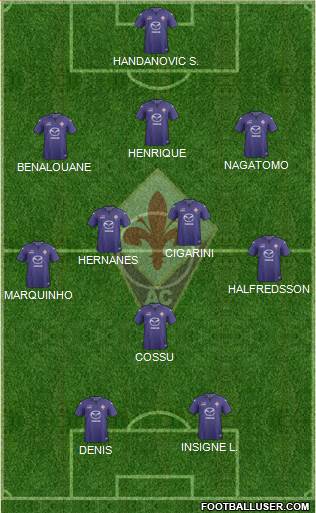 Fiorentina Formation 2014