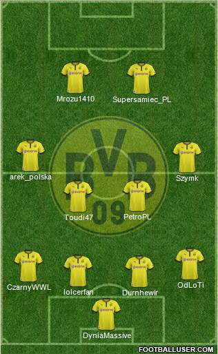 Borussia Dortmund Formation 2014