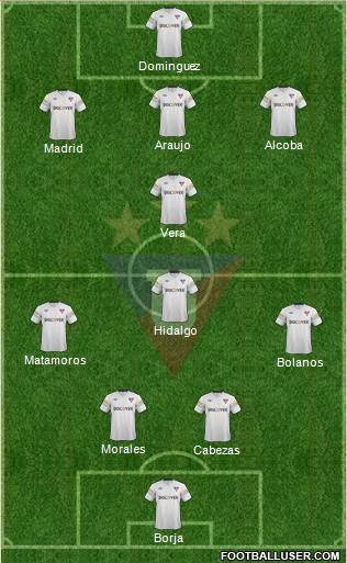 LDU de Quito Formation 2014