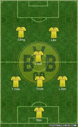 Borussia Dortmund Formation 2014