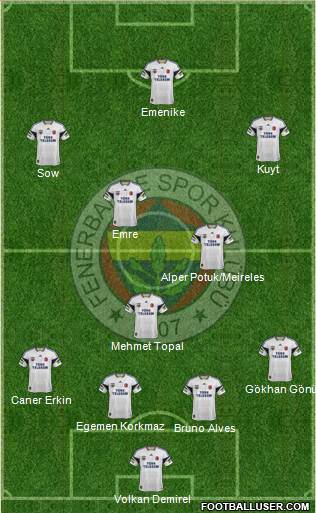 Fenerbahçe SK Formation 2014