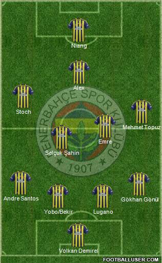 Fenerbahçe SK Formation 2014