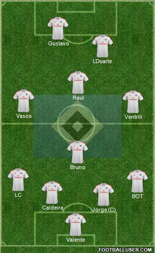Hamburger SV Formation 2014