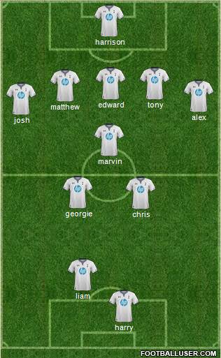 Tottenham Hotspur Formation 2014