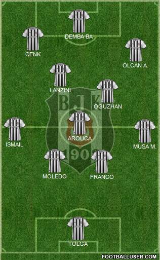 Besiktas JK Formation 2014