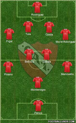 Independiente Formation 2014