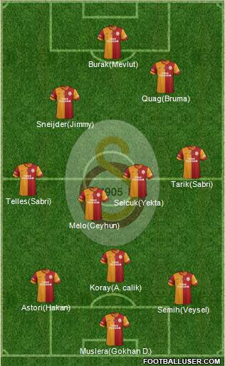 Galatasaray SK Formation 2014