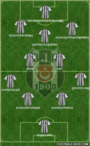 Besiktas JK Formation 2014