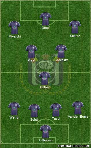RSC Anderlecht Formation 2014