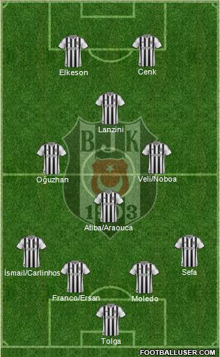 Besiktas JK Formation 2014