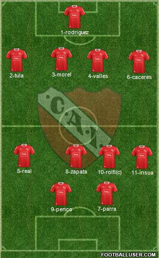 Independiente Formation 2014