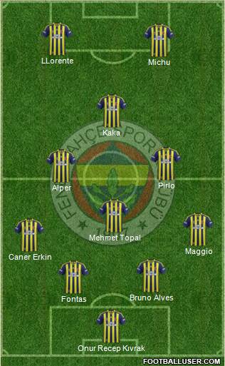 Fenerbahçe SK Formation 2014